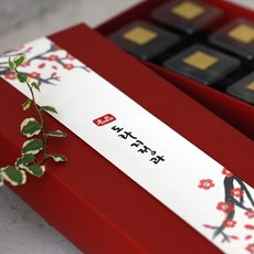 하이패키지 한과띠지 도라지정과 꽃 100매 - 전통 명절 새해 구정 추석 감사 선물띠지