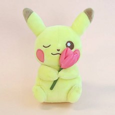 포켓몬스터 꽃을 든 피카츄 인형, 17cm, 혼합색상, 1개