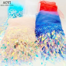15cm 1 야드 스팽글 술 메쉬 레이스 트림 장식 드레스 프린지 Tassels 패브릭 DIY 웨딩 드레스 의류 봉제 공예 액세서리, 02 2yards, 01 라이트 핑크