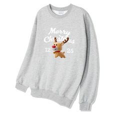 쪼이온 25루돌프 크리스마스 맨투맨 기모안감 티셔츠 4컬러 M~XXL