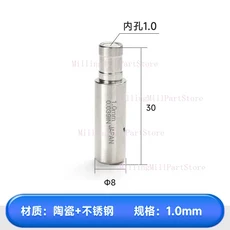 1PC EDM 드릴 전극 튜브 루비/세라믹 파이프 가이드 6830mm 구멍 기계 Z140 Guider Dia 0.3-3.0MM, 22 White Ceramic 1.0mm, 1개