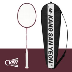 강산연 풀카본 배드민턴 라켓 + 풀커버 가방세트, 1개, R-302