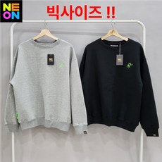 굿오버 빅사이즈 자체제작 자수 로고 커플 남녀공용 오버핏 맨투맨