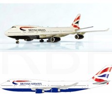 RBF 絕版 IF 金屬 1:200 British 747-436 B-744-CIVO, 1個