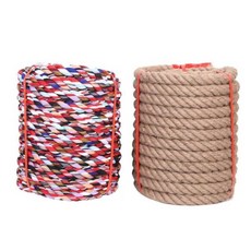 단체 줄다리기 밧줄 10m 40미터 50미터 두꺼운 로프 15인용 삼베, 유치원 어린이 10인용 7m 천
