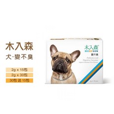 木入森 犬 腸道 變不臭 2g*30包/盒 粉包 益生菌 狗 腸胃 保健, 1個, 【犬】變不臭【30包送15包】