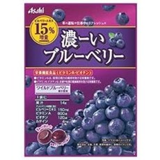 일본 아사히 푸드 진한 블루베리 캔디 사탕 84g 12개