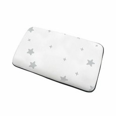 PAMABE 4D兒童水洗透氣枕 - 50x30x4.5cm (適合1-3歲), 微笑星星, 白色