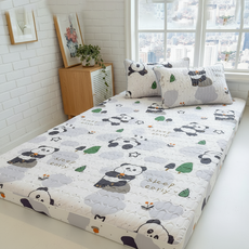 씽윤 귀여운 패턴 토퍼 커버 12cm 완전고정형 얇은매트리스 누빔 커버 [12cm내 토퍼/매트리스전용], Type05