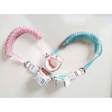 DFMEI 雙胞胎鑰匙款防走失帶牽引繩寶寶小孩溜娃神器防丟繩兩用安全繩