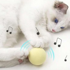 노즈워크 고양이 캣잎 혼자노는 공놀이 장난감공, 옐로우, 1개