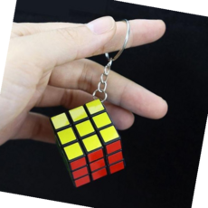 휴대용퍼즐 컬러 루빅스큐브 휴대용 키체인 퍼즐 3x3 3cmx3cmx3cm, 큐브 열쇠고리 (6027)