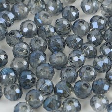 크리스탈 유리 론델컷 론델 비즈 3mm 그라데이션 AB, 1세트, F0366. 스모키네이비