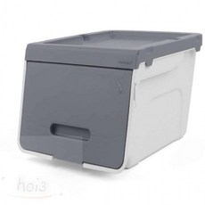 호이 슬라이딩 보관 박스, 1개, 슬림 중 - 그레이