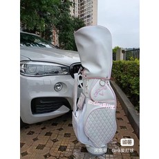 女士玫瑰金高爾夫球杆套裝 帶球包 初學者到進階, 長度跟度數請留言給賣家, 1度