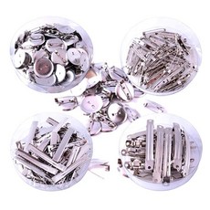 머리핀재료-통포장 만들기핀 집게 일자 자동 원형 1314YS mar*77065Na, 통포장 일자핀35mm, 1개