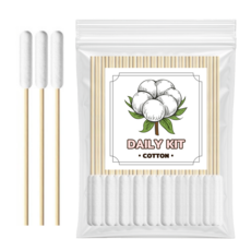 데일리코튼 대용량 대왕면봉 다용도 틈새청소 수정화장 두피용 솜방망이 왕 면봉, 1개, 100개입