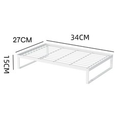 桃園出貨 烤網架 廚房灶臺支架 家用電磁爐支架 煤氣燃氣灶蓋板罩 鍋底座架 檯面置物架, 34*27*15cm】白色加高款小號, 1個