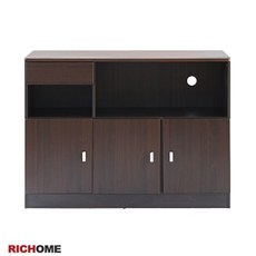 RICHOME 多功能餐廚櫃, 胡桃木