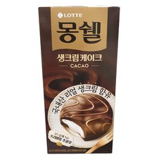 몽쉘 생크림 카카오 소 204g 롯데 파이 생크림케이크 아이들간식 케익, 1개