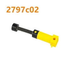 MOC 기술 부품 공압 펌프 브릭 소형 (6L) V2 강화 실린더 19476 호환 8800 블록, 17 2797c02