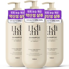 [두피피지 74%개선] 2+1 헤디안 대용량 샴푸 1L 호텔포레스트향 퍼퓸 단백질 저자극 지성 두피 여성 샴푸 1 위 향기좋은샴푸, 3개