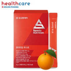 코오롱 제약 원더타임 부스트 트로피칼 맛 20포 (중장거리 선수 탄산수소나트륨 스포츠 뉴트리션 보충제), 20회분, 1세트