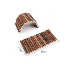 랜덤 컬러 애완동물 어금니용 버드나무 토끼 씹는 햄스터 어금니 등반 사다리 울타리 다리, 1개, 1. S