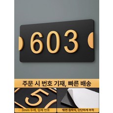 아파트 현관문 번호판 문패 숫자판 사무실 방호수 무지, 스타일 9