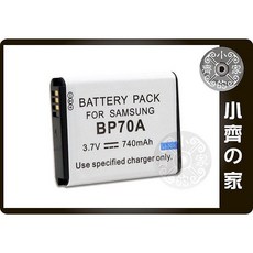 Samsung BP-70A PL100 SL630 ES70 ST66 BP70A 相機電池, 1個, 單顆副廠電池