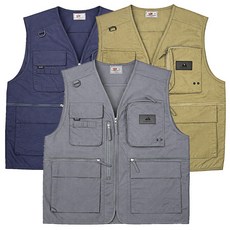 봄 가을 멀티포켓 작업 조끼 WKV1001 낚시 남성 아웃도어 캠핑 등산