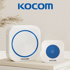 코콤 무선 차임벨 스마트 프리미엄 현관 초인종 알림 도어벨 호출벨 도움벨 장애인 화장실 비상벨 응급벨 경보기, 1개