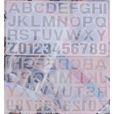 (앞면 뒷면) 대형 알파벳 실리콘 몰드 대형 레진공예 레진몰드, 앞면(K2)