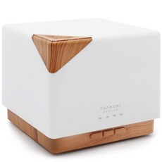 ASAKUKI 700 ml Essential Oil Diffuser for Home and Office 7 LED Lights Aromatherapy Humidifier wi, 주황색, 1개