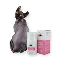 [5] Mr Wrinkles Sphynx 고양이 리바이탈라이징 엘릭서 스킨 케어 컨디셔너 100% 천연 털이 없는 고양이 전용 샴푸보다 부드럽습니다!, 1개, 1개입