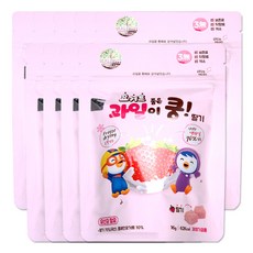 뽀로로 요거트품은 과일이 쿵 딸기 천연 과일칩, 16g, 9개