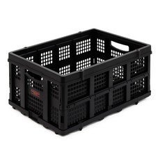 로티홈시스 리빙 박스 정리함 펜트리 수납함 폴딩 정리함 보관함, 1개, 블랙