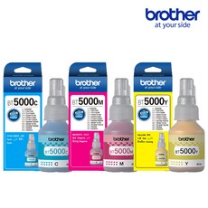 [정품] 브라더 잉크 BT5000C/BT5000M/BT5000Y 컬러 3색 SET, 1개