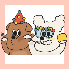 랑잠 빨아쓰는 규조토발매트 귀여운 강아지 화장실 욕실발매트, 양치A