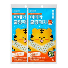 동국제약 마데카 쿨링패치 롱 1매 해열패치 열패치 쿨링패치 열냉각시트 아이스패치 쿨링효과 하이드로겔시트, 2개