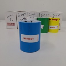 님봇 B31 비점착 라벨지 60mm x40mm 파랑 편의점 마트 슈퍼 무인판매점, 1개, 180칸