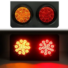 2구 차폭등 후진등 LED테일램프, 쿠팡 24V 2구사각 C-005, 1개