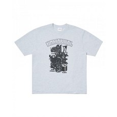 [노매뉴얼] S.P T-SHIRT - WHITE MELANGE