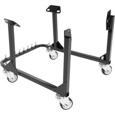 모바일 엔진 크래들 스탠드 Chevrolet 쉐보레 소형 블록 및 대형 호환 GM LS 제외 4개 휠 750파운드 강철 분체 도장 검정, 모바일 엔진 크래들 스탠드 Chevrolet 쉐보레 소