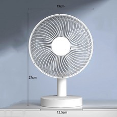 탁상용 선풍기 무소음 무선 미니 usb 충전형 사무실 홈 8 진동 휴대용 선풍기 충전식 머 포함 아리 오피스 데스크탑 팬 냉각 캠핑 미니 야외 인치 US, 3600mAh