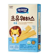 아이얌 아동용 칼슘웨하스, Milk(우유맛), 36g, 9개
