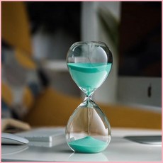 沙漏計時器 玻璃時間 5/10/15/20/30分鐘 簡約桌面擺件創意禮物 AL7G, 30分鐘綠色