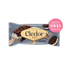 빙그레 끌레도르 쿠키앤크림 바 90ml 12개