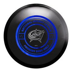 Prodigy Disc "The Puck" 400 P 모델 OS | NHL 컬러 포일 시리즈 스탬프 오버스터블 디스크 골프 퍼터 내구성 프리미엄 플라스틱 지나치게 안정적인 어, 콜럼버스 블루 재킷
