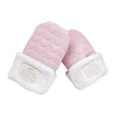올포홈 극세사 도트 유모차 핸드머프 유모차장갑, 핑크하트, 1개